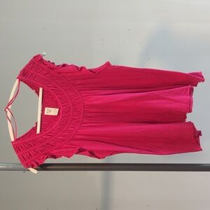 Free People Coconut Gathered Top